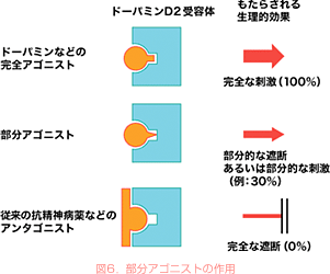 図4．抗精神病薬の効果と錐体外路症状の発現の関係を示したファルデによる図